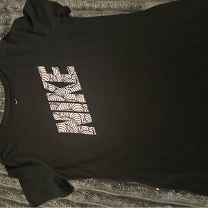 Nike Black Tee with Pink Design